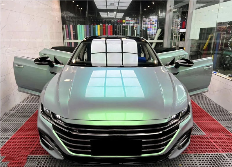 Quality Platinum Green Vehicle Wrap Vinyl Chameleon Green Color Changing Car Wrapping Film