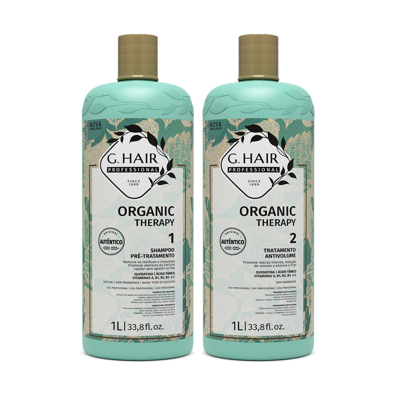 G.Hair Progressive Formaldehyde Free Organic Therapy Kit 2x1000ml/33.8 fl.oz.