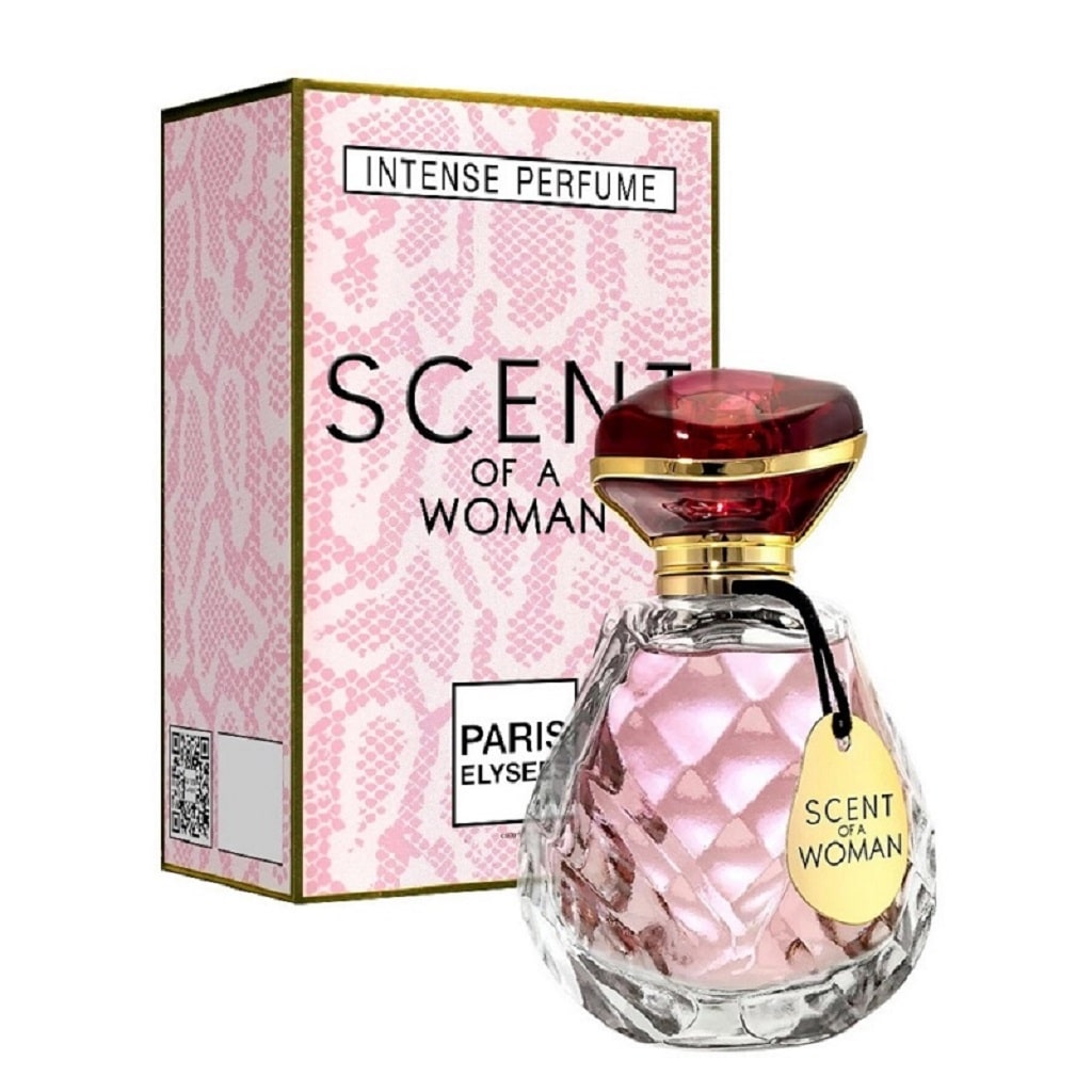 Paris Elysees Scent Of A Woman women's perfume EDT 100ml bottle with elegant floral and oriental fragrance design.