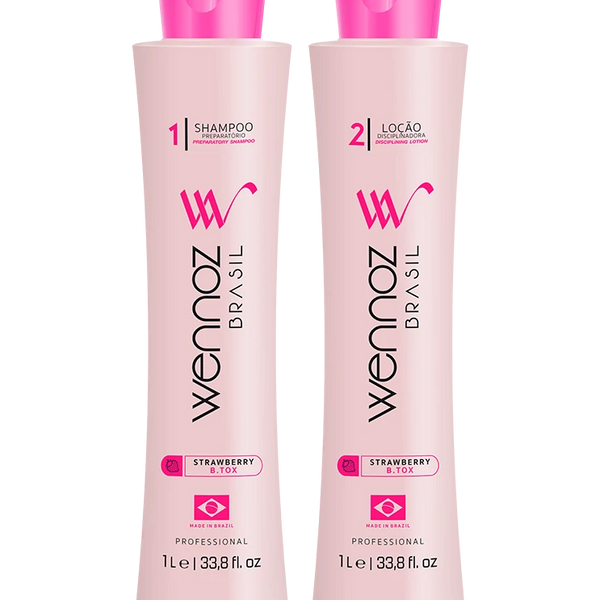 Wennoz Brasil Honma Tokyo Kit Strawberry B.Tox Progressive Brush 2x100