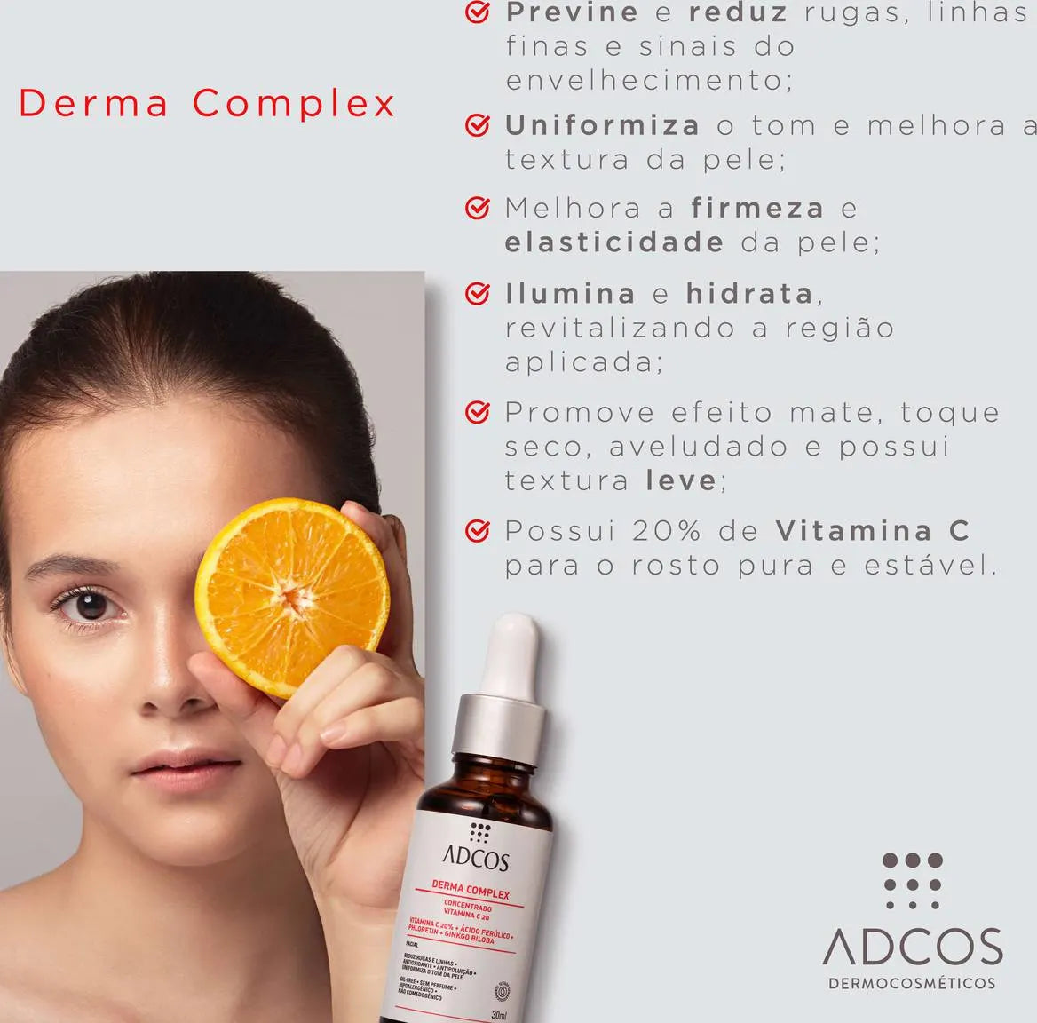 Adcos Derma Complex Concentrate Vitamin C 20 Anti-aging - BuyBrazil