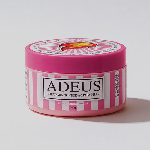 Adeus Intensive Skin Treatment body cream in a 300g jar, featuring nourishing and multifunctional skin care for smooth, healthy skin.