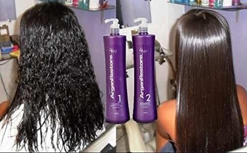Agle Argan Restore Brazilian Keratin Progressive Brush 2L | Formaldehyde-Free Hair Straightening System | Professional Smoothing & Repair Treatment - BuyBrazil