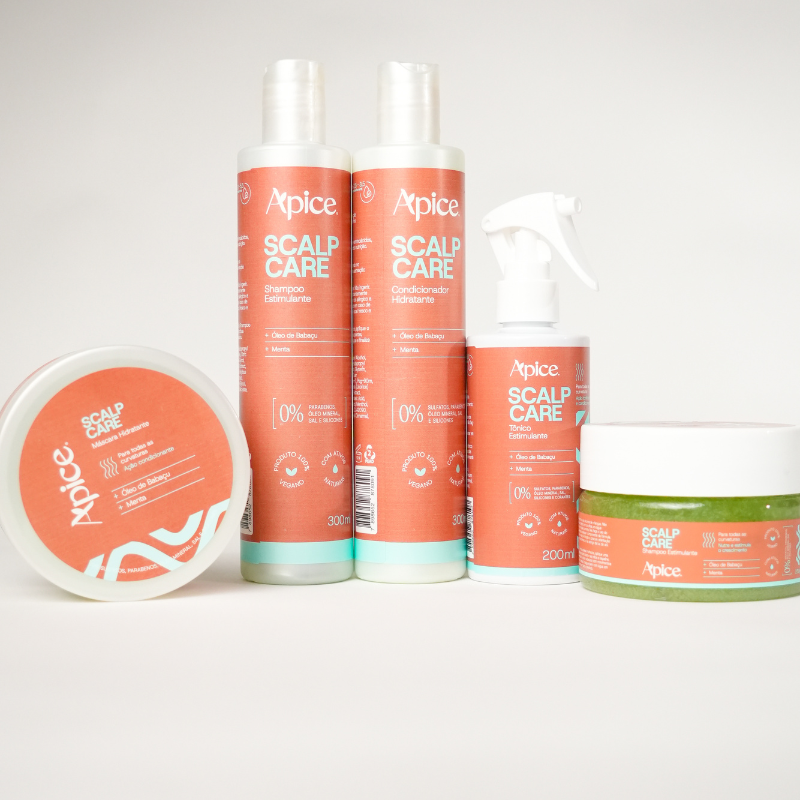 Kit Scalp Care - Shampoo, Condicionador, Máscara, Shampoo em pasta e Tônico (5 Steps) - BuyBrazil