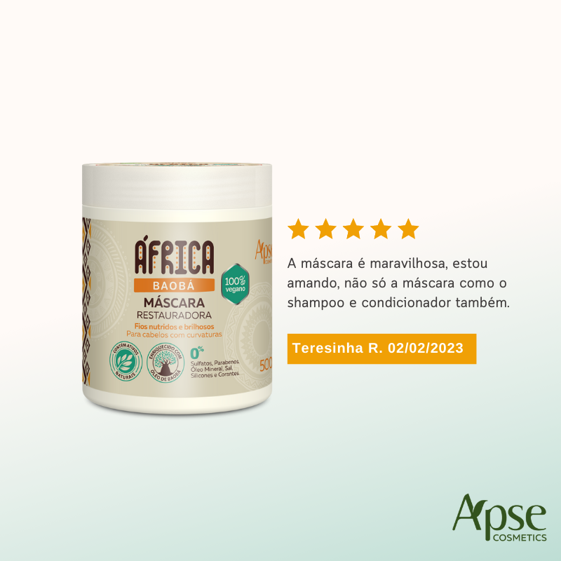 Apice Africa Baoba Restorative Mask 500g - Conditioning Treatment - BuyBrazil
