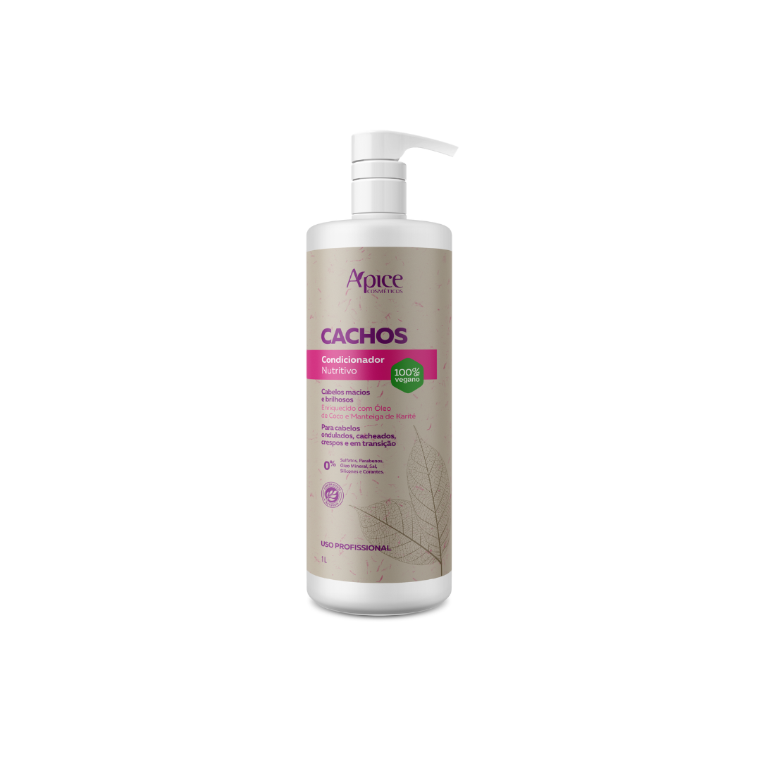 Apice Cachos Complete Jumbo Kit Shampoo, Conditioner, Gelatin, Activating Mask and Styling Activator - 5-Step Treatment for Defined and Hydrated Curls - BuyBrazil