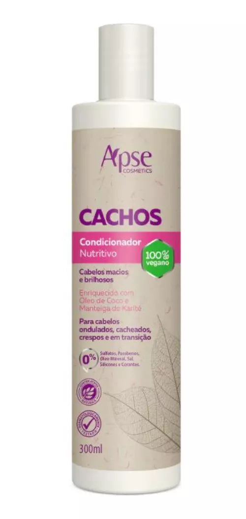 Apice Cachos Kit Shampoo, Conditioner, Gelatin, Mask and Activator 5 Steps - BuyBrazil