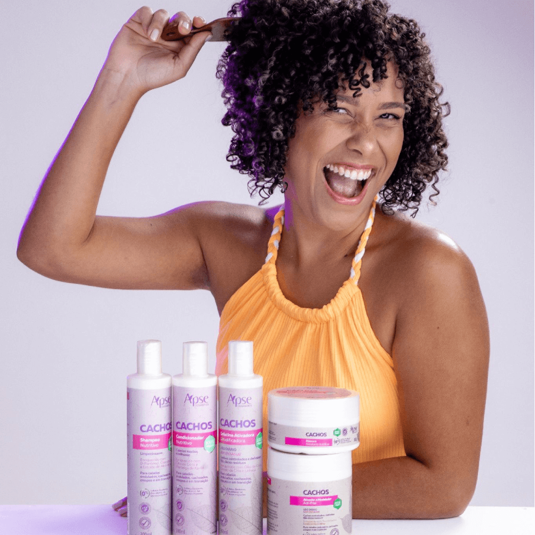 Apice Cachos Kit Shampoo, Conditioner, Gelatin, Mask and Activator 5 Steps