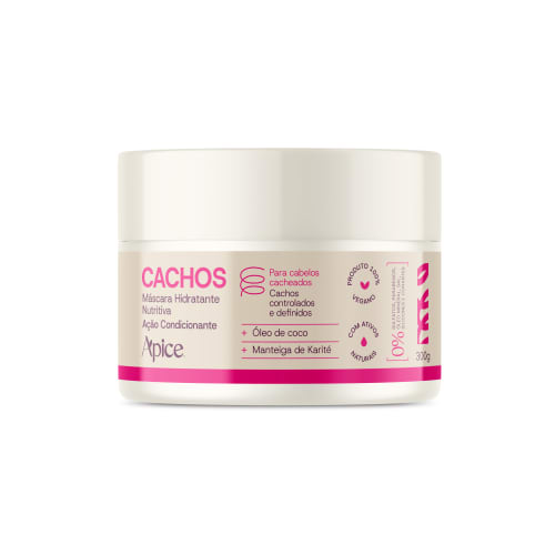 Apice Cachos Kit Shampoo, Conditioner, Gelatin, Mask and Activator 5 Steps New Fragrance - BuyBrazil
