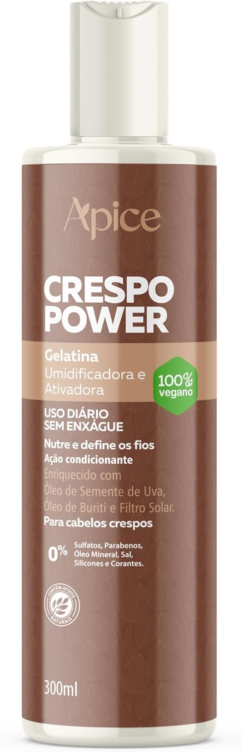 Apice Crespo Power Activating and Moisturizing Gelatin 300ml Conditioning Action - BuyBrazil