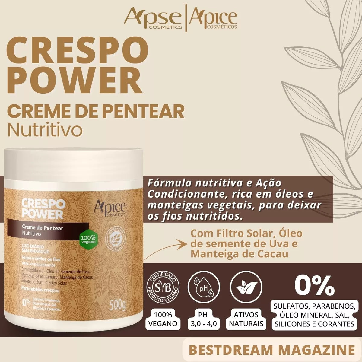 Apice Crespo Power Kit Complete Care for Curly Hair - BuyBrazil