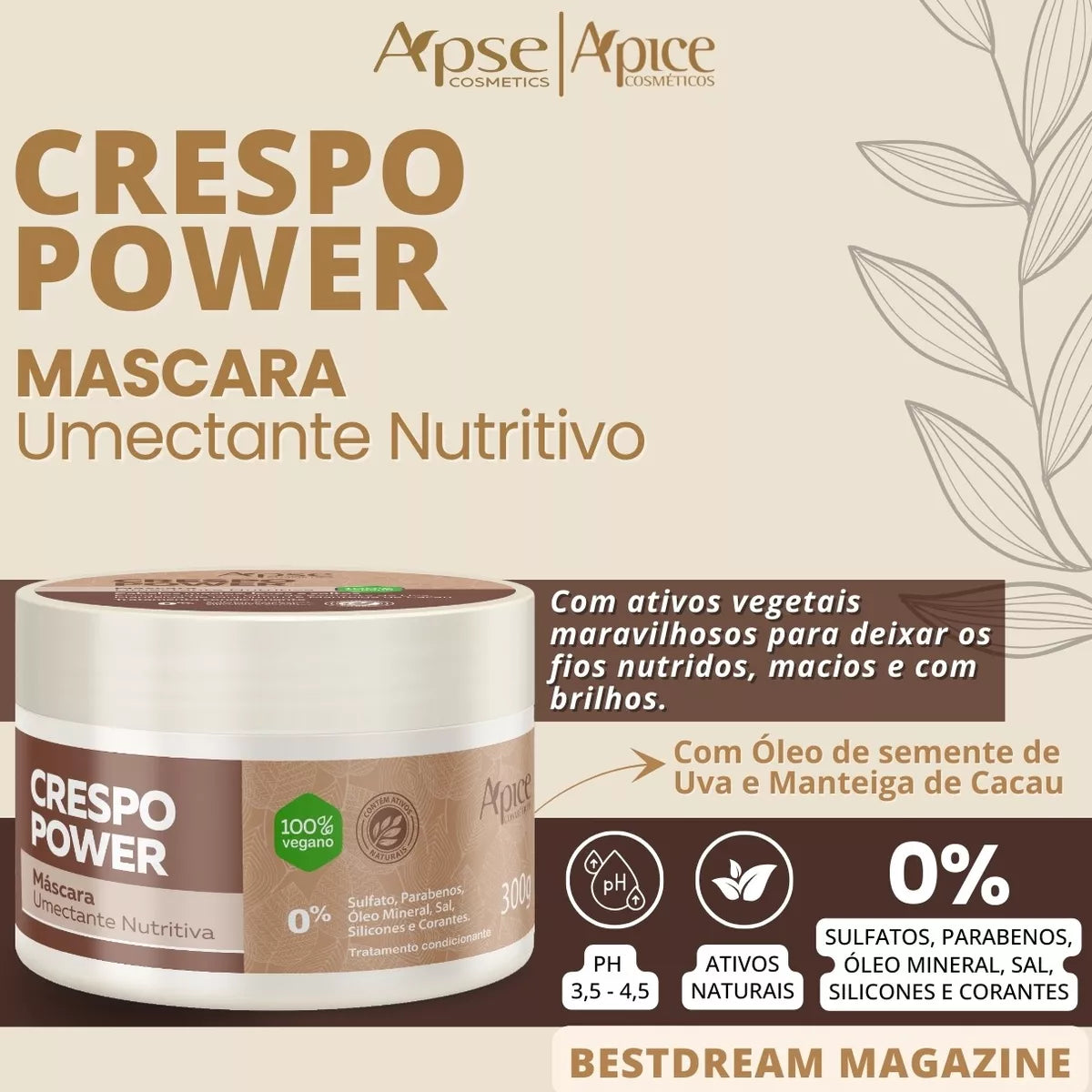 Apice Crespo Power Kit Complete Care for Curly Hair - BuyBrazil