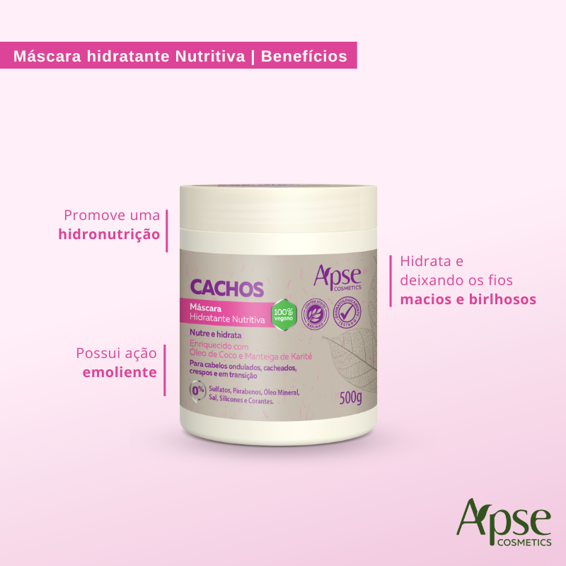 Apice Moisturizing Nourishing Curl Mask 500g - Conditioning Treatment - BuyBrazil