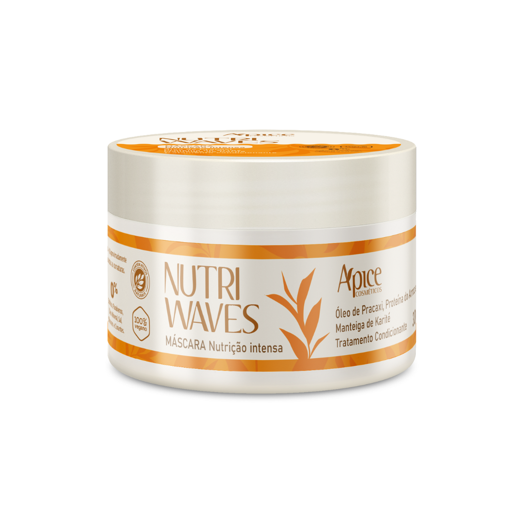 APICE Nutri Waves Intense Nutrition Hair Mask 300g, conditioning treatment for nourishing and revitalizing wavy hair.
