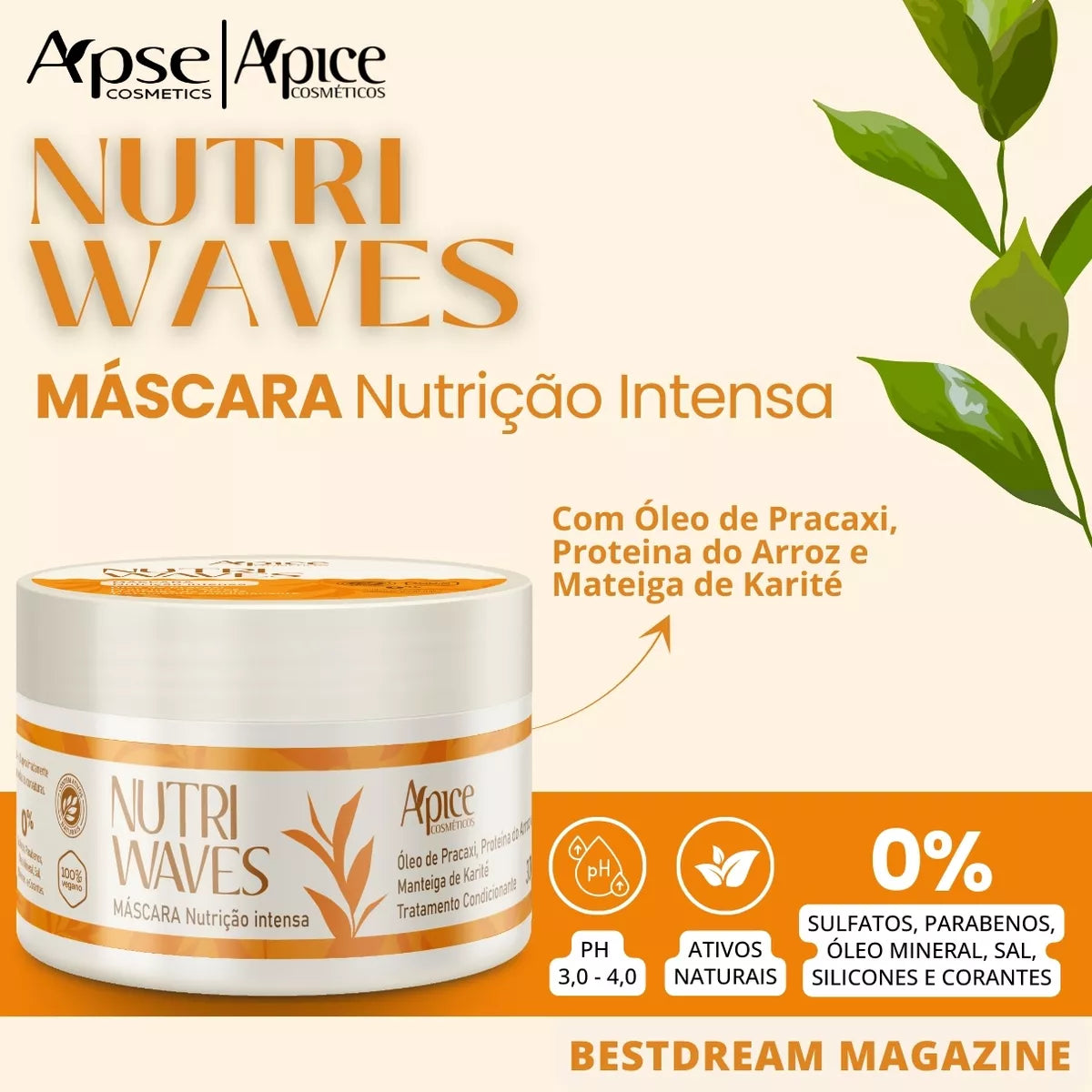 Apice Nutri Waves Kit Cosmeticos Complete Care for Healthy, Defined Hair - BuyBrazil