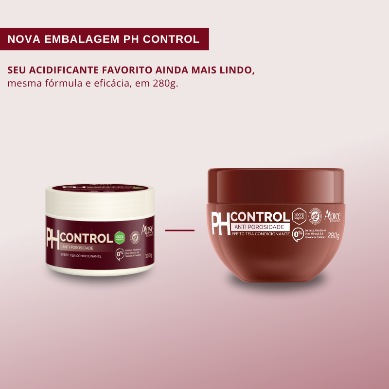 Apice PH CONTROL Anti-Porosity Treatment 280 gr - Acidifying Mask Conditioning Treatment - BuyBrazil