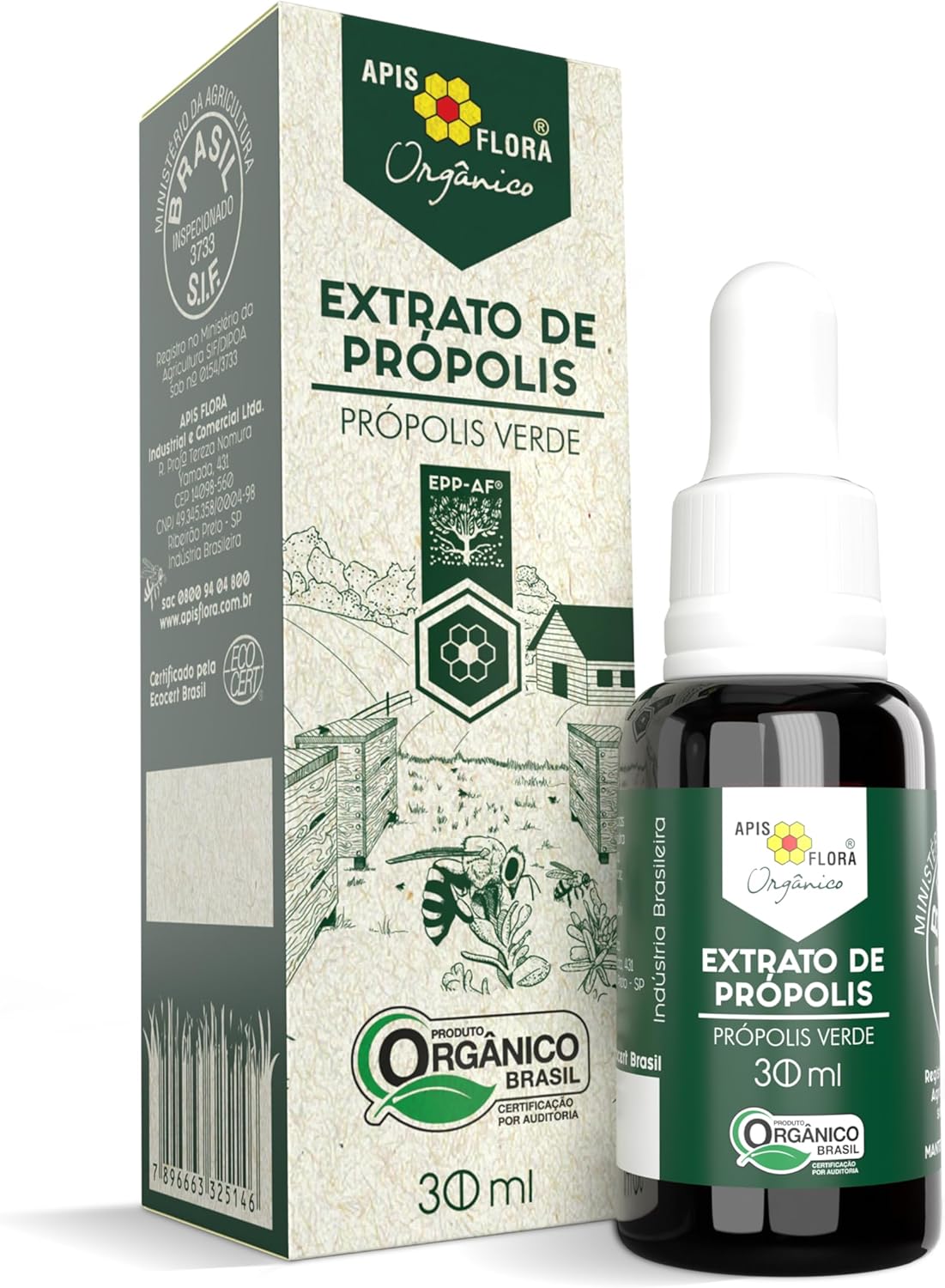 Apis Flora Organic Green Propolis Extract 30ml/1.01 fl.oz. - BuyBrazil
