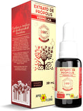 Apis Flora Red Brazilian Bee Propolis Extract 20ml bottle, dark amber liquid in a small glass container.