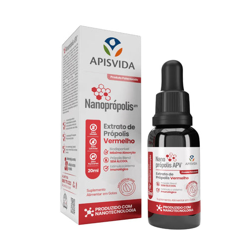 Apisvida Nanopropolis Red Propolis Extract 20ml/0.67 fl.oz - BuyBrazil