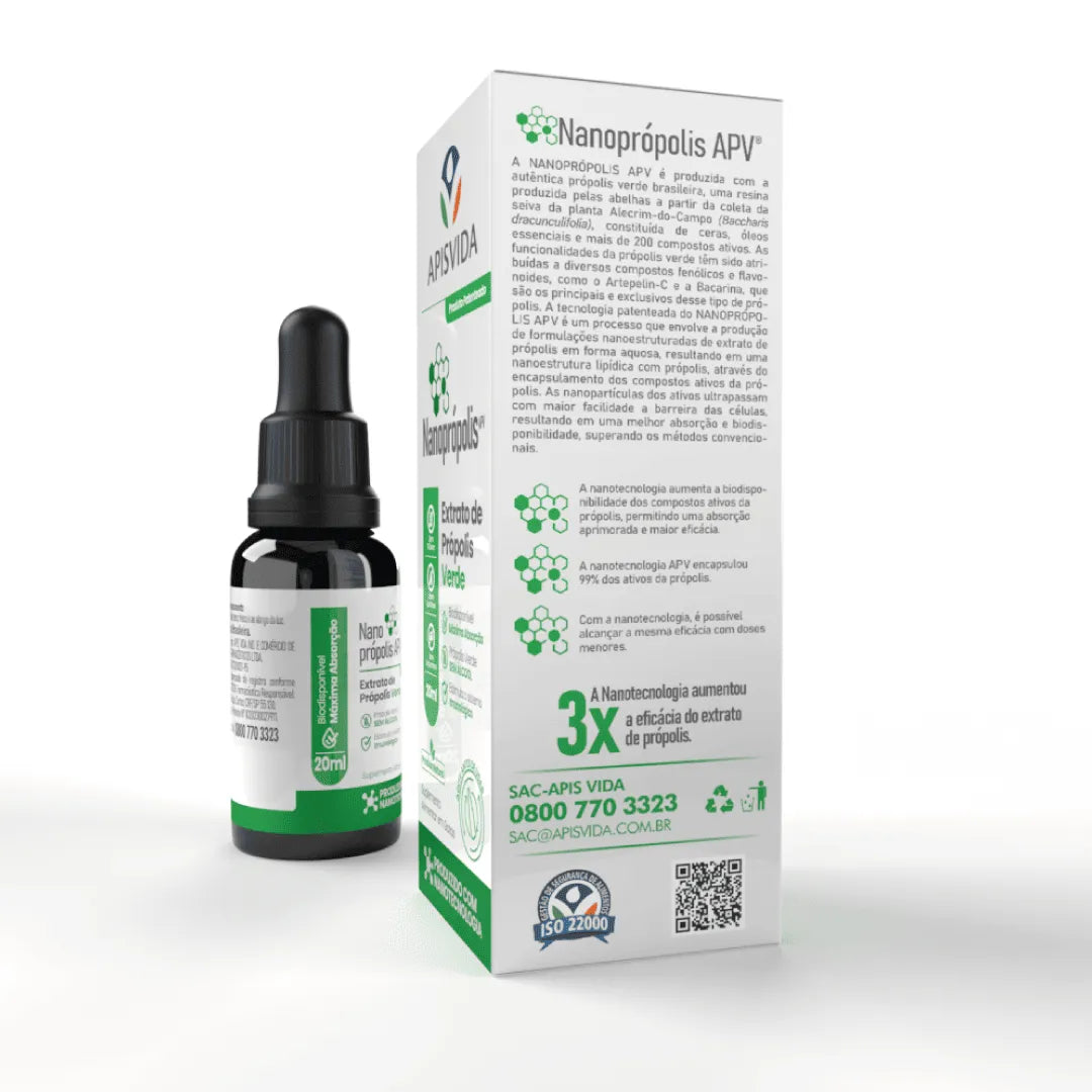 Nanopropolis Green Propolis Extract 20ml/0.67 fl.oz. - BuyBrazil