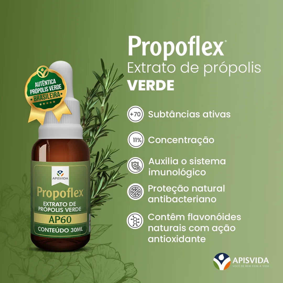 Propoflex Green Propolis Extract AP60 15% 30ml/1.01 fl.oz. - BuyBrazil