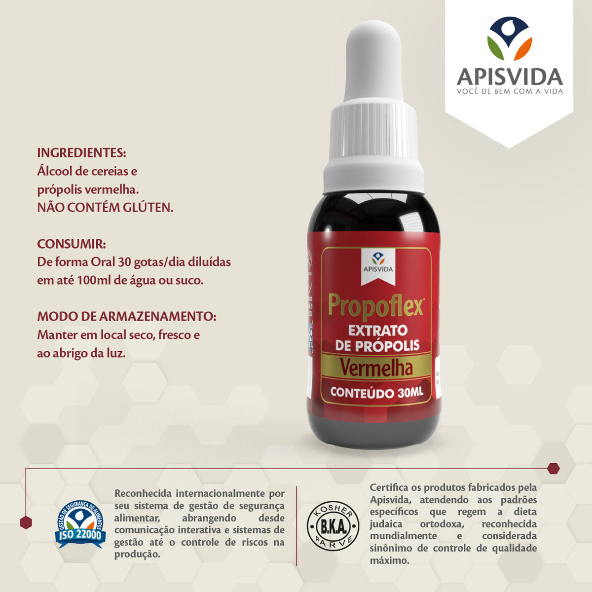 Propoflex Red Propolis Extract 11% 30ml/1.01 fl.oz. - BuyBrazil
