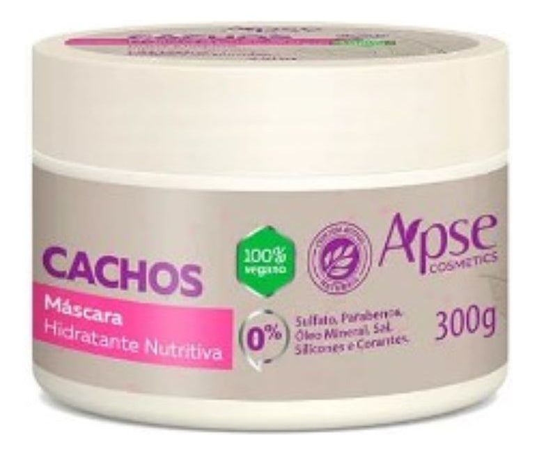 Apice Cachos Vegan Moisturizing Nourishing Curl Mask 300g Apse - BuyBrazil