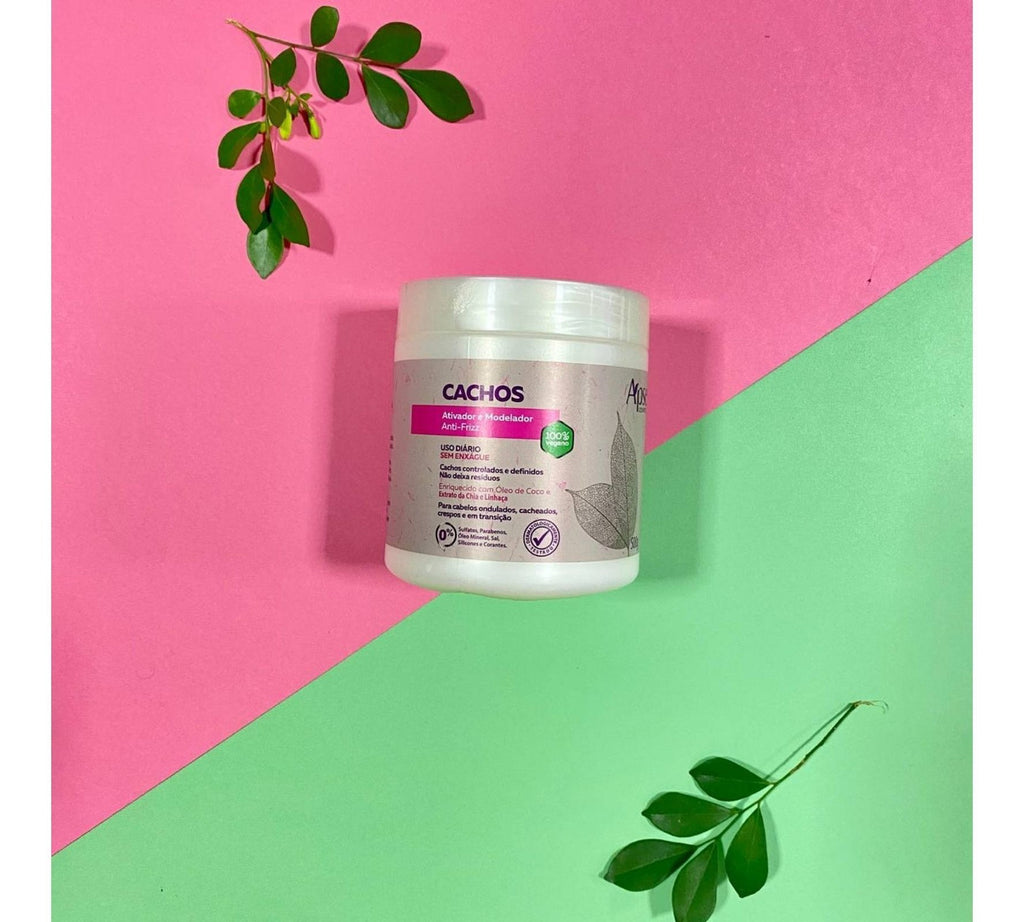 Apice Cachos Vegan Moisturizing Curl Mask in 500g jar, nourishing hair care product for curly hair by APSE COSMETICS