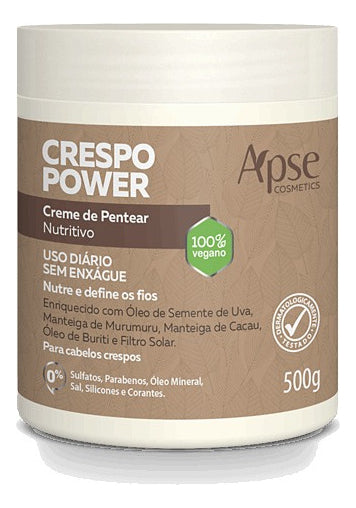 Apse Power Curly Conditioning Combing Cream 500g - BuyBrazil