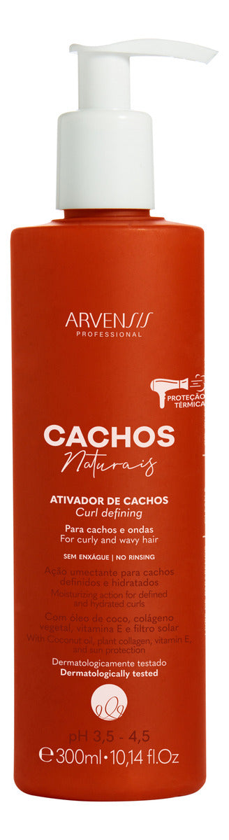 Arvensis Wavy and Curly Curls Activator Cream 300ml / 16.9 fl.oz. - BuyBrazil