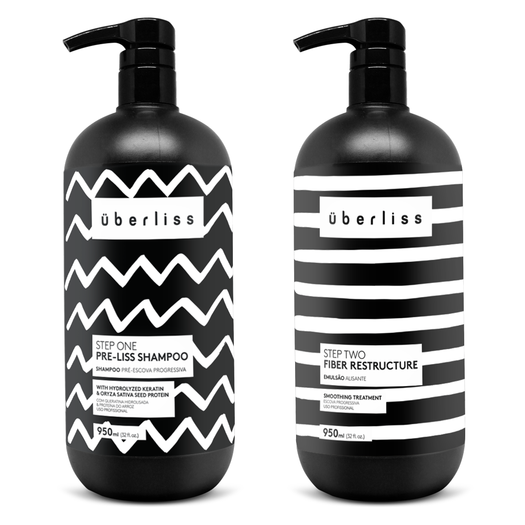 Avlon Uberliss Kit Progressive Brush Without Formaldehyde 2x950ml/32.11fl.oz. - BuyBrazil