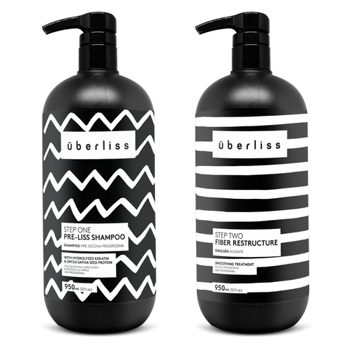 Avlon Uberliss Kit Progressive Brush Without Formaldehyde 2x950ml/32.11fl.oz. - BuyBrazil