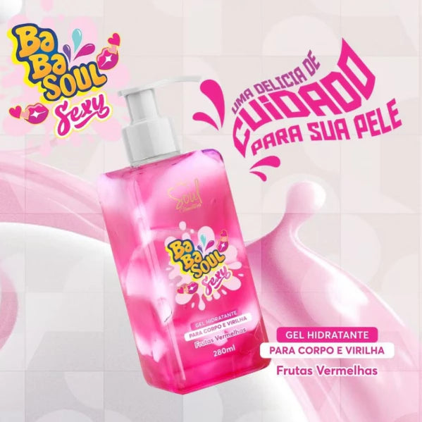 Babasoul Blow Gel – Gourmet Strawberry &amp; Cream Intimate Body Moisturizer 280g