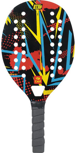 Kit 2 beach tennis rackets + 1 red Bel Bt100 ball - BuyBrazil