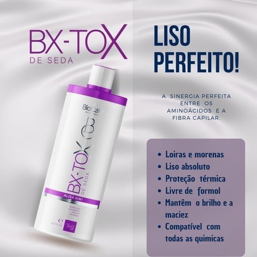 Biocale Btox de Seda Alisante sem Formol 1000ml / 33.8 fl.oz. - BuyBrazil