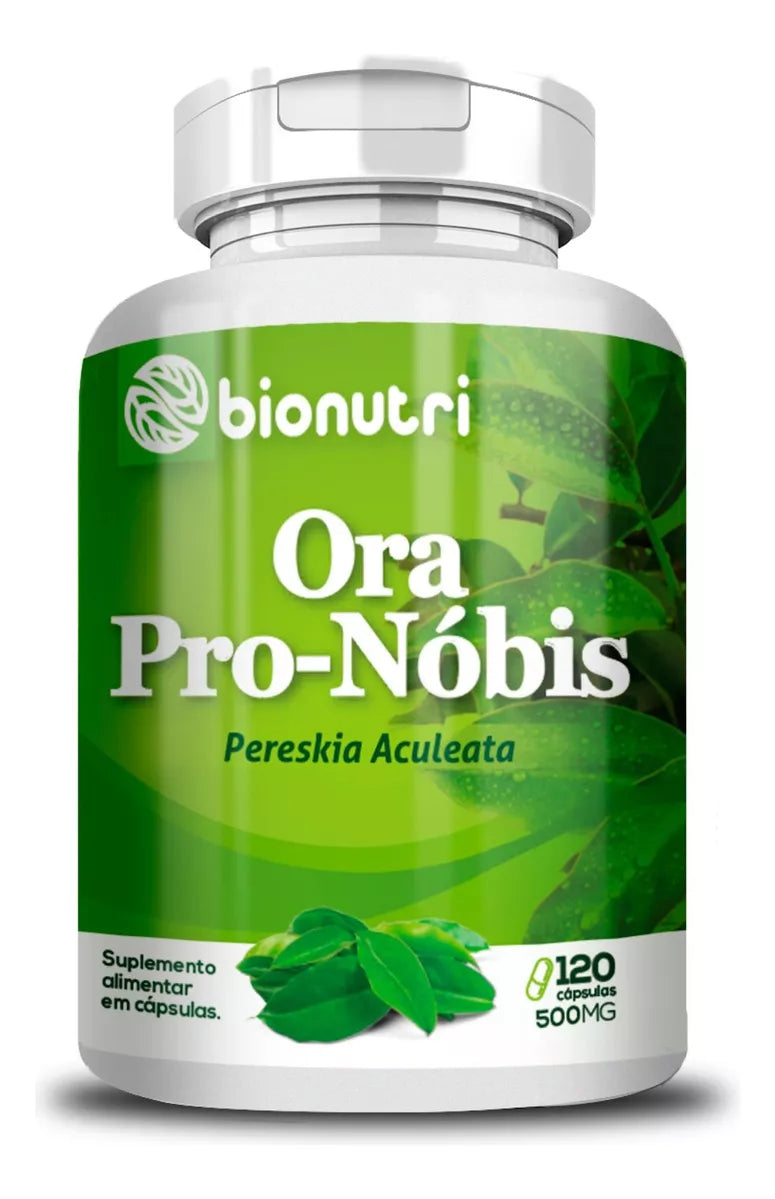 Ora Pro Nobis Bionutri Supplement Bottle With 120 Caps 500mg - BuyBrazil