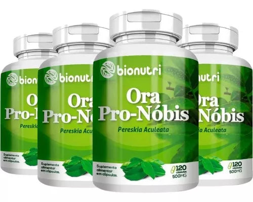 Ora Pro Nobis Bionutri Supplement Bottle With 120 Caps 500mg - BuyBrazil