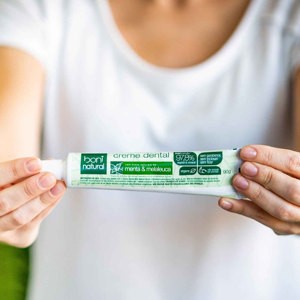Boni Natural Mint and Melaleuca Toothpaste 90g - BuyBrazil
