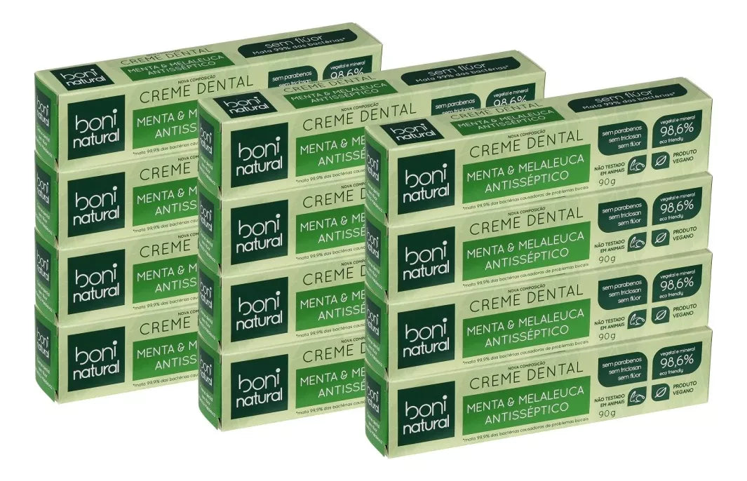 Boni Natural Mint and Melaleuca Toothpaste 90g - BuyBrazil