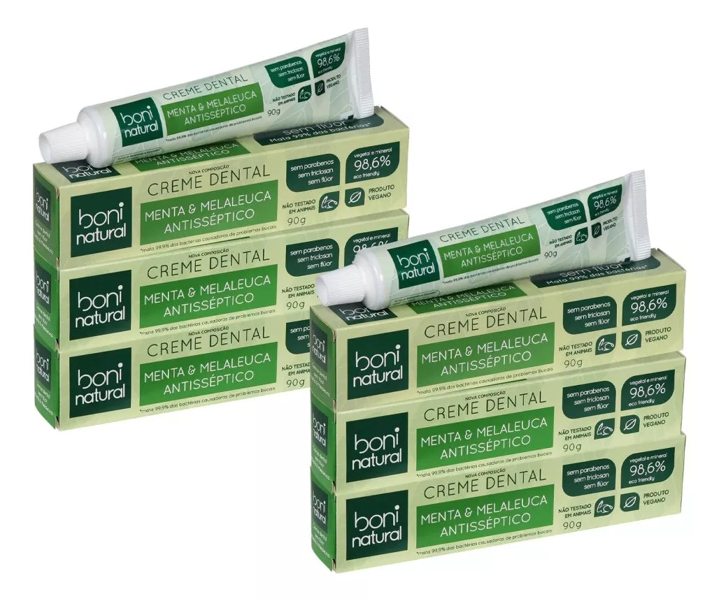 Boni Natural Mint and Melaleuca Toothpaste 90g - BuyBrazil