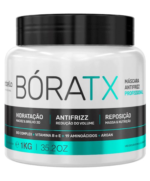 Borabella Boratx Organic Frizz Control, Shine Boost, & Hair Transformation  1Kg/35.02 oz. - BuyBrazil
