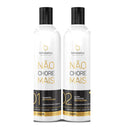 Borabella Nao Chore Mais Brazilian keratin hair treatment bottles, 2x350ml, for smoothing and strengthening hair.