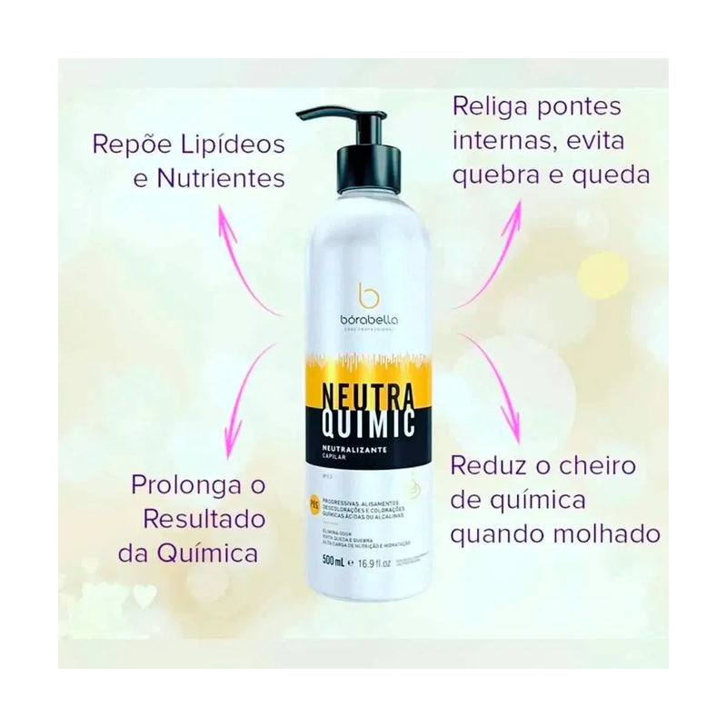 Borabella Neutra Quimic Neutralizing PH Hair Cream 500ml/ 16.9 fl.oz.