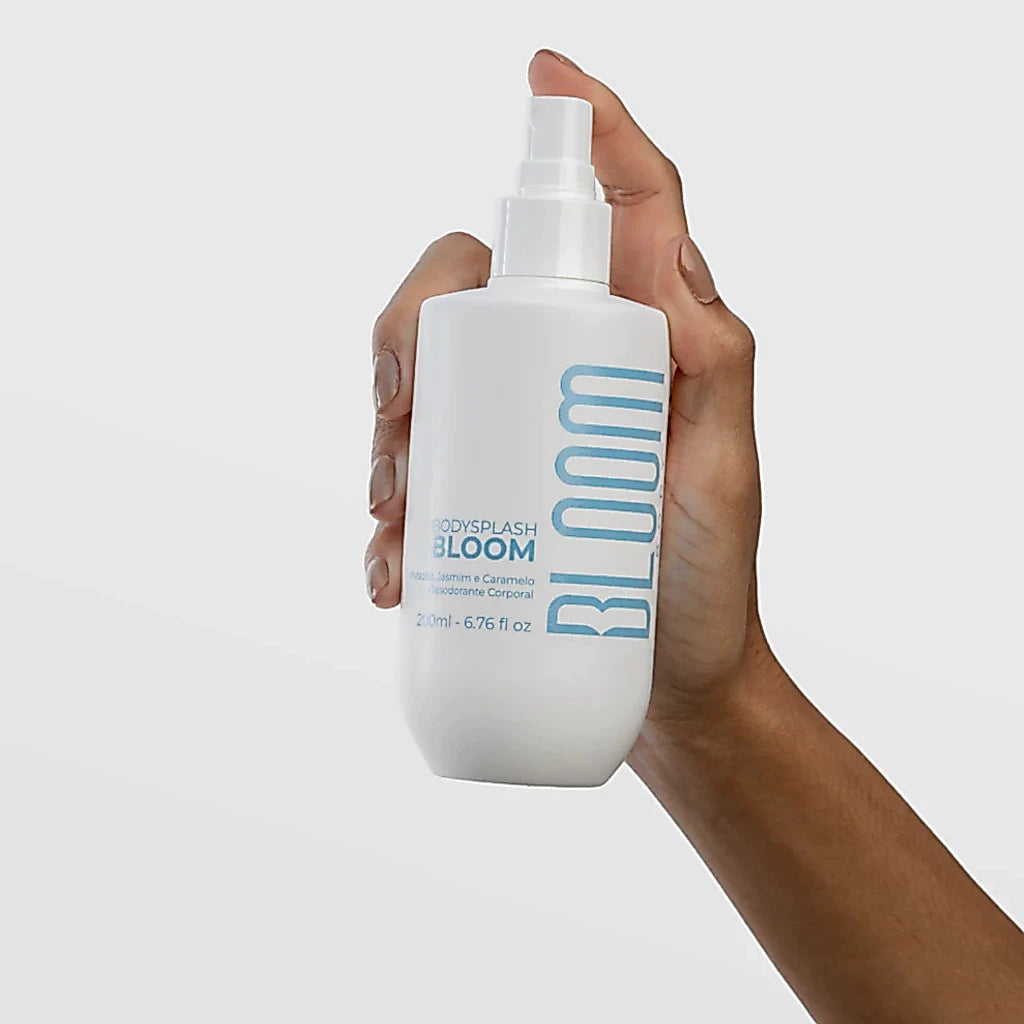 Bloom Body  - Body Splash Bloom 200 ml - Fragrância Mais Gourmand Floral, Feminino - Para uso Diário