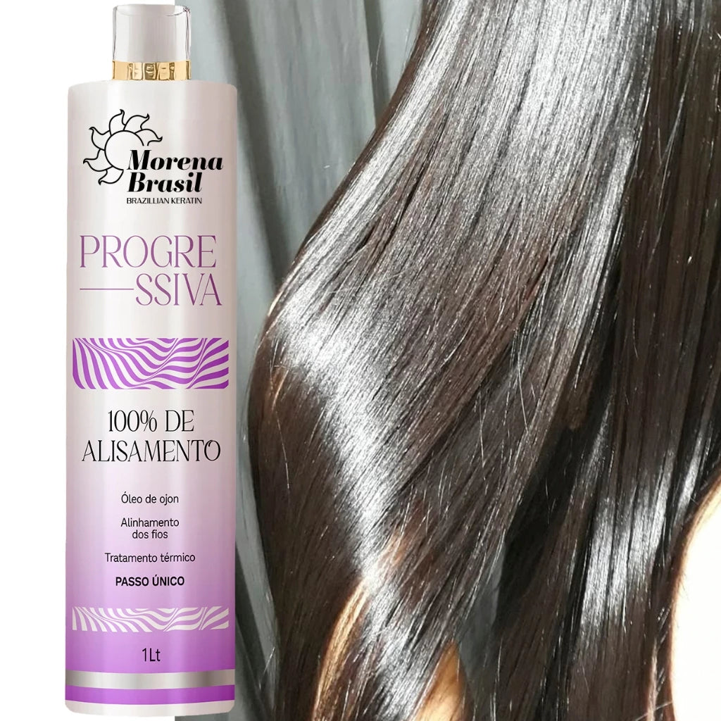 Progressiva Profissional 1L Brazillian Keratin -  Cabelo Liso Na Primeira Aplicação