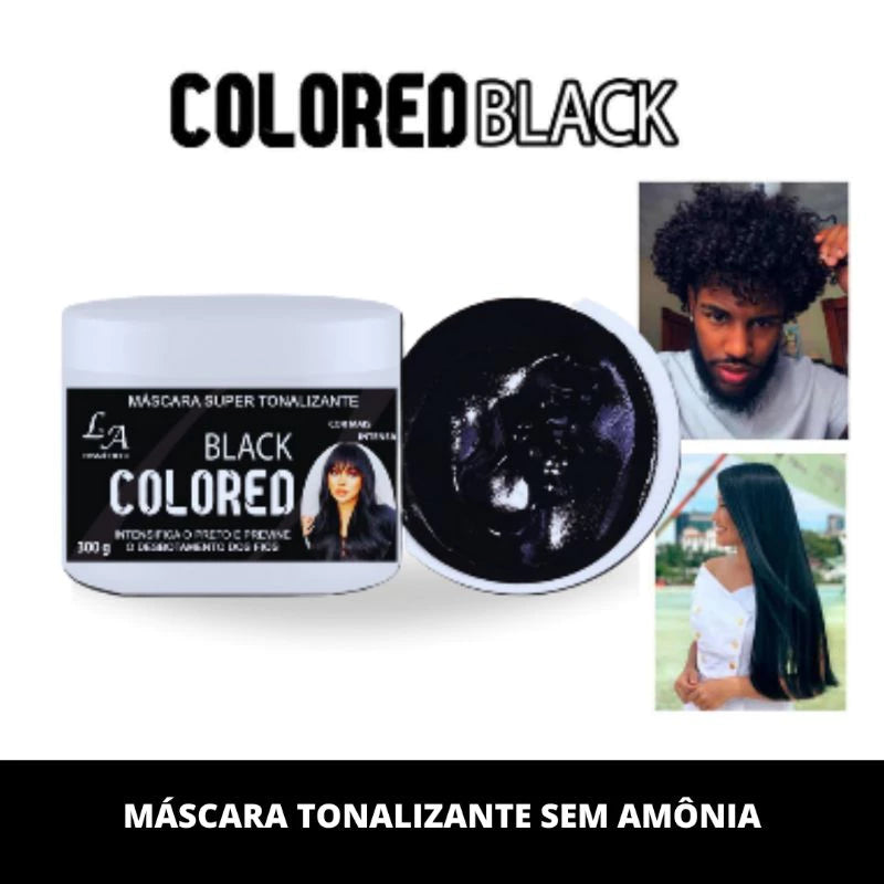 Tonalizante Preto Intenso - S/ Amônia - Resultado 100% Natural La cosméticos 300g