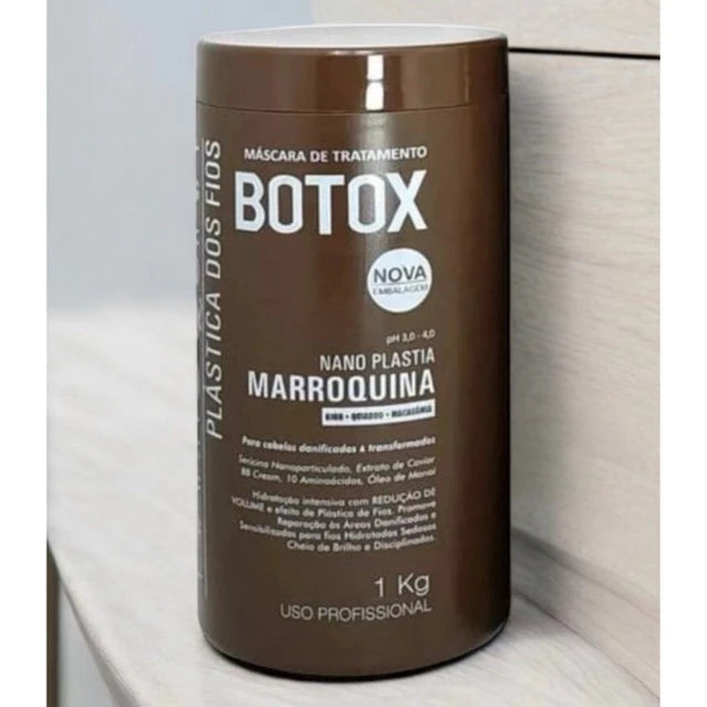 B0T0X Plástica dos Fios MARROQUINA Alisamento e Redutor de Volume Capilar 1Kg