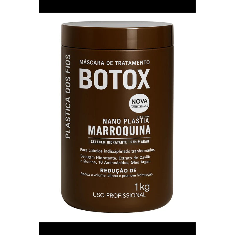 B0T0X Plástica dos Fios MARROQUINA Alisamento e Redutor de Volume Capilar 1Kg