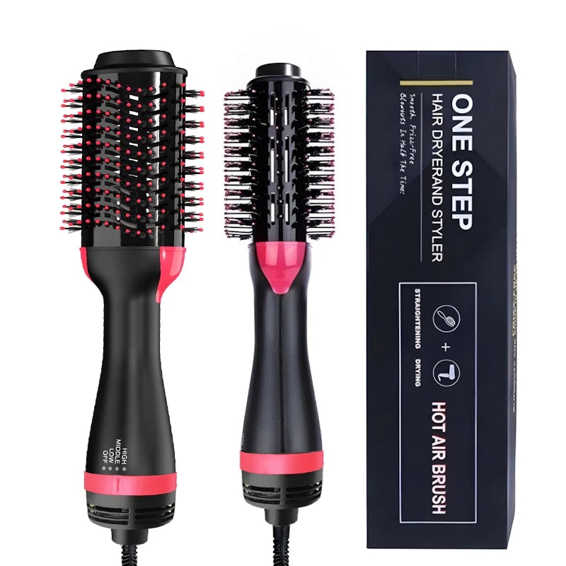 Escova Secadora Alisador Elétrica Quente Cabelo Com 3 Em1 Hair Styler Marisa APENAS 110