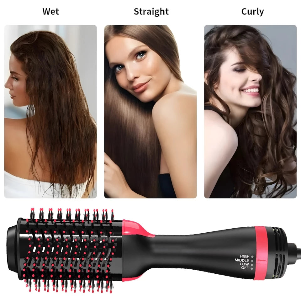 Escova Secadora Alisador Elétrica Quente Cabelo Com 3 Em1 Hair Styler Marisa APENAS 110